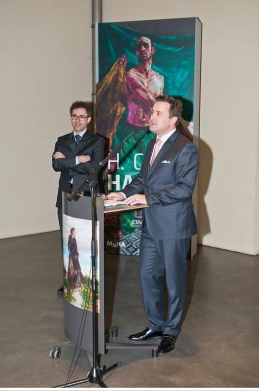 H Craig HANNA Xavier Bettel, Premier Ministre et Ministre de la Culture, Luxembourg, et Michel Polfer, directeur du MNHA 2025 