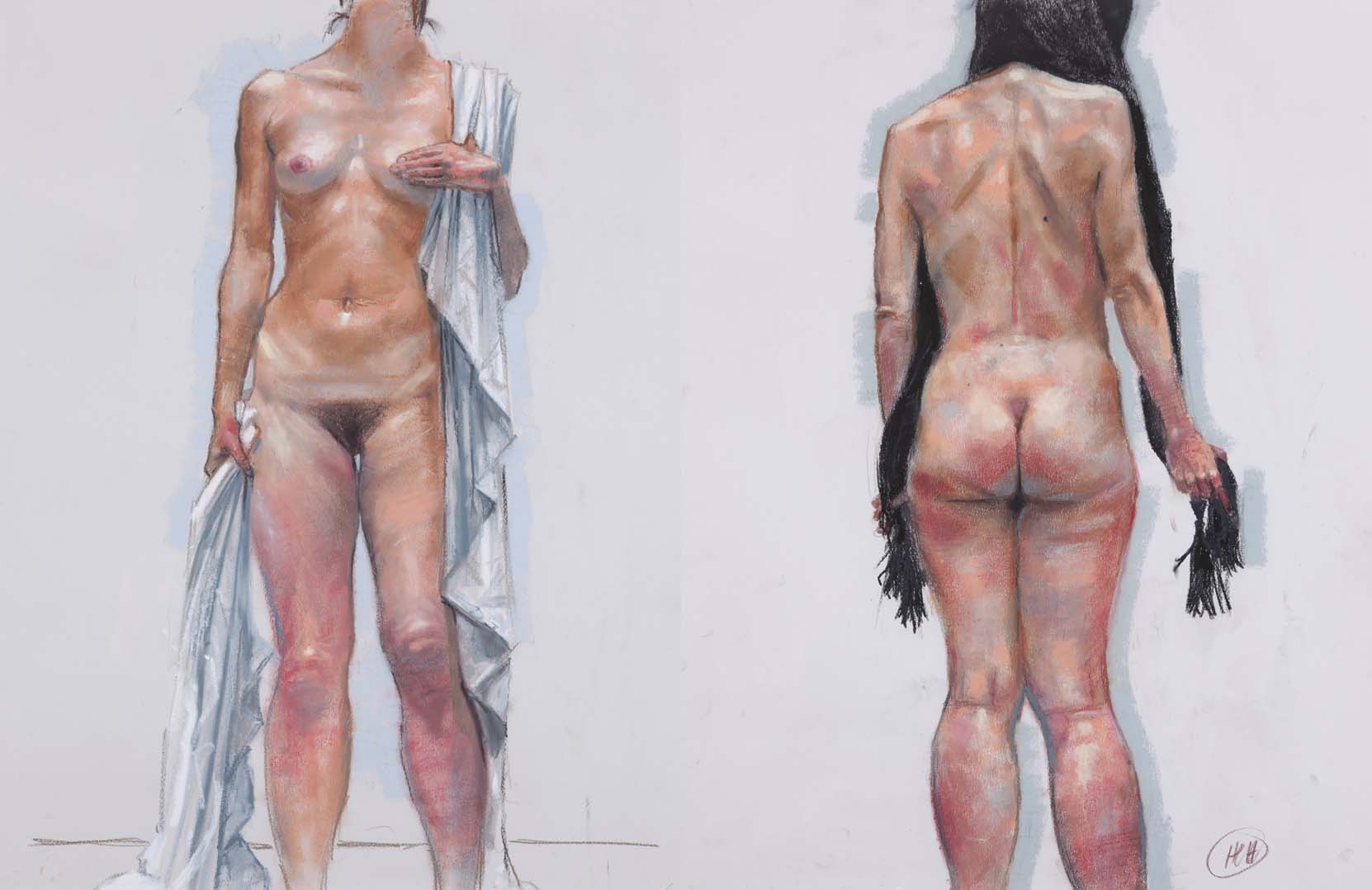 H Craig HANNA Nus aux Echarpes 2015 