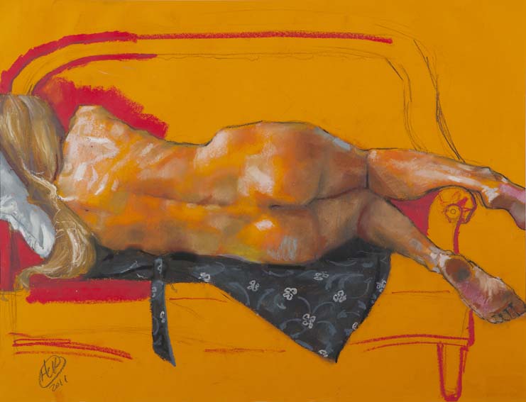 H Craig HANNA Grand Nu de Dos Orange 2011 