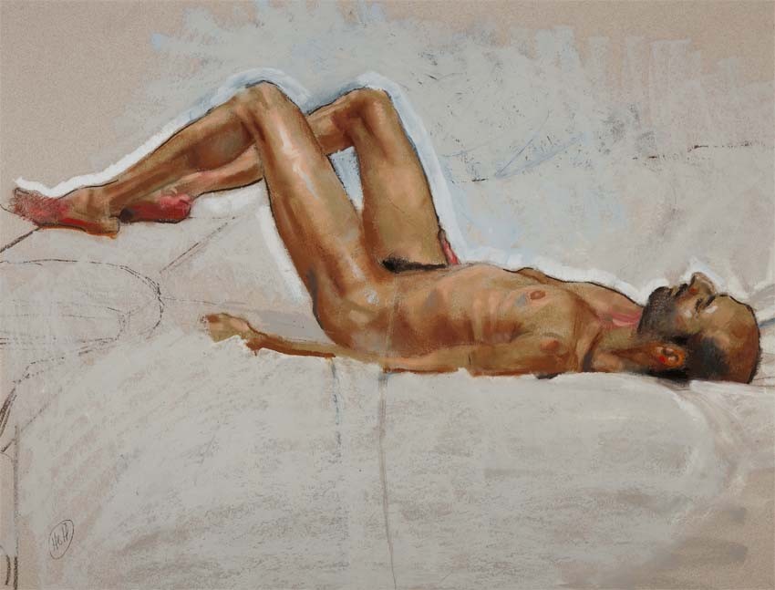 H Craig HANNA Vladimir aux Genoux Repliés 2015 