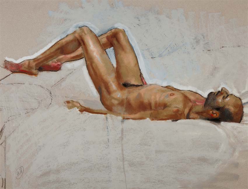 H Craig HANNA Vladimir aux Genoux Repliés 2015 