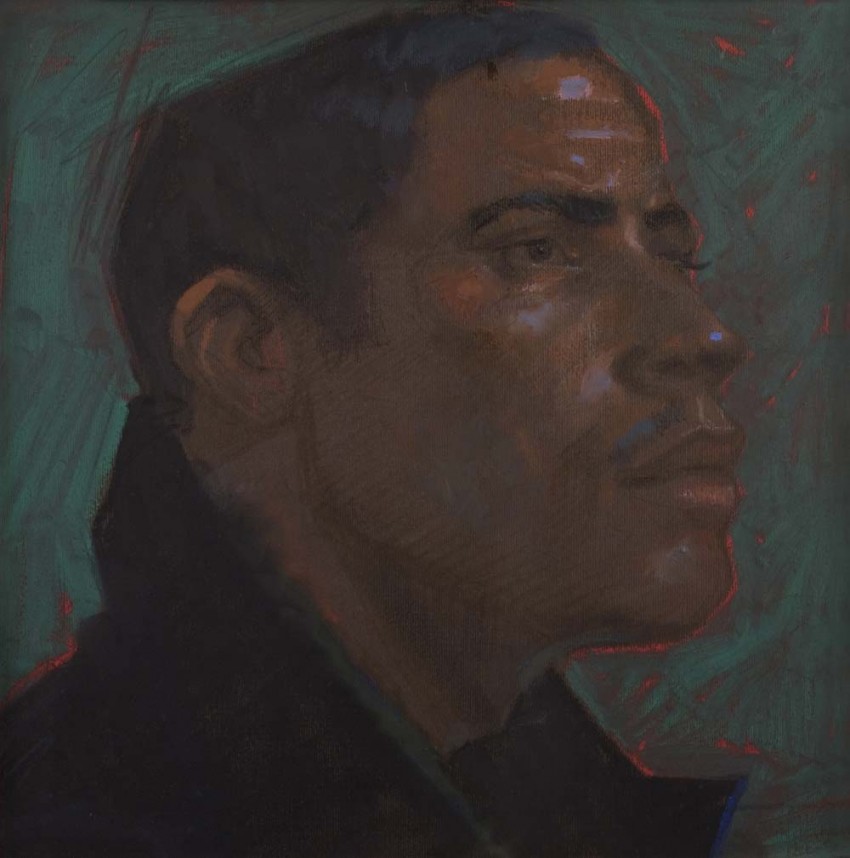 H Craig HANNA Profil à la veste marron 2010 