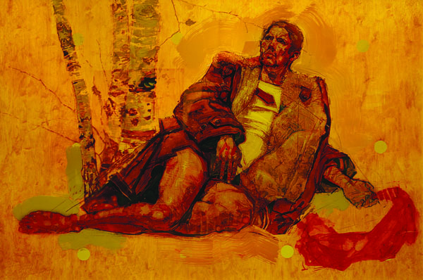 H Craig HANNA Man with Birch Trees 2008 