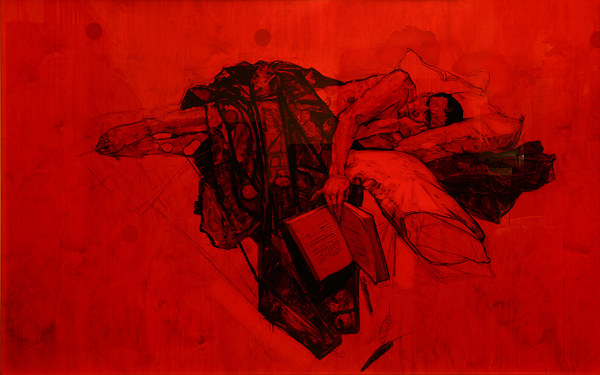 H Craig HANNA Man with Book 2008 