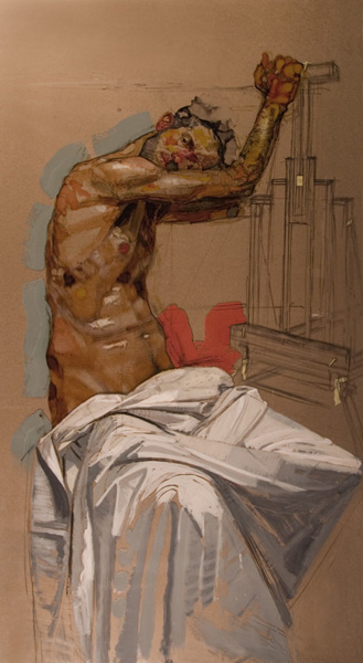 H Craig HANNA Man with Easel 2009 