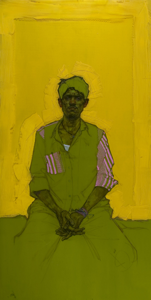 H Craig HANNA Man with Crossed Fingers 2009 