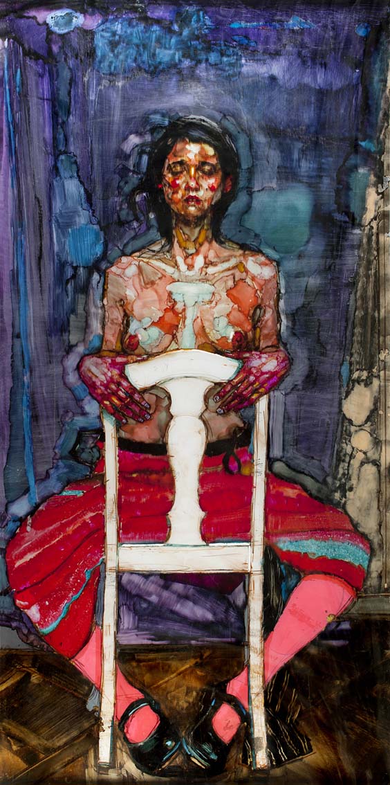 H Craig HANNA Woman with White Chair 2011 