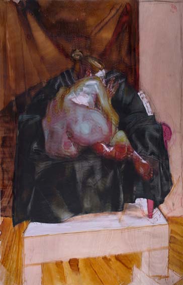 H Craig HANNA Woman with Black Sheet 2011 