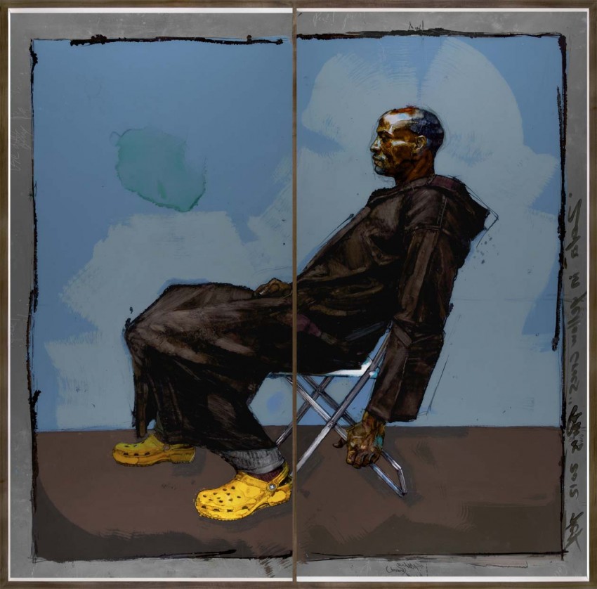 H Craig HANNA Zola in yellow Crocs 2012 