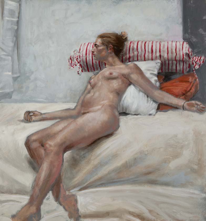 H Craig HANNA Woman with Pillows 2016 