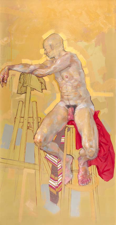 H Craig HANNA Man with Red Sheet 2011 