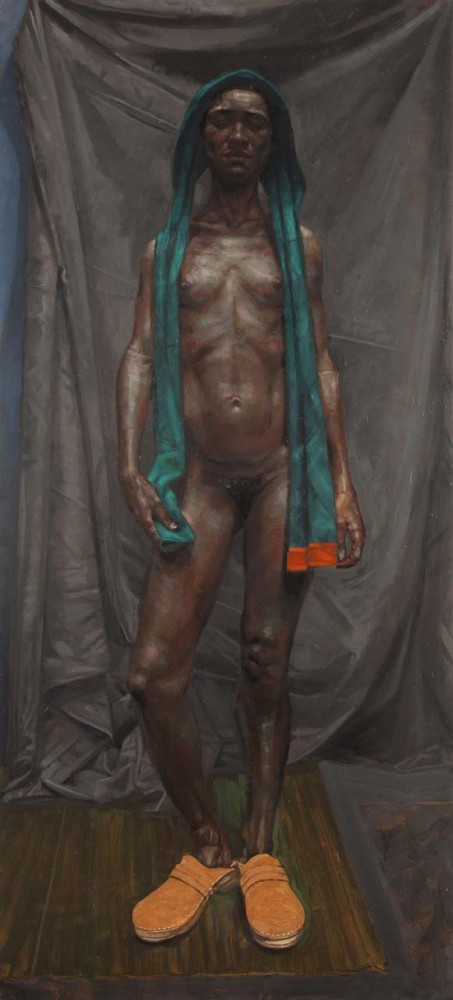 H Craig HANNA Woman with Gold clogs 2013 