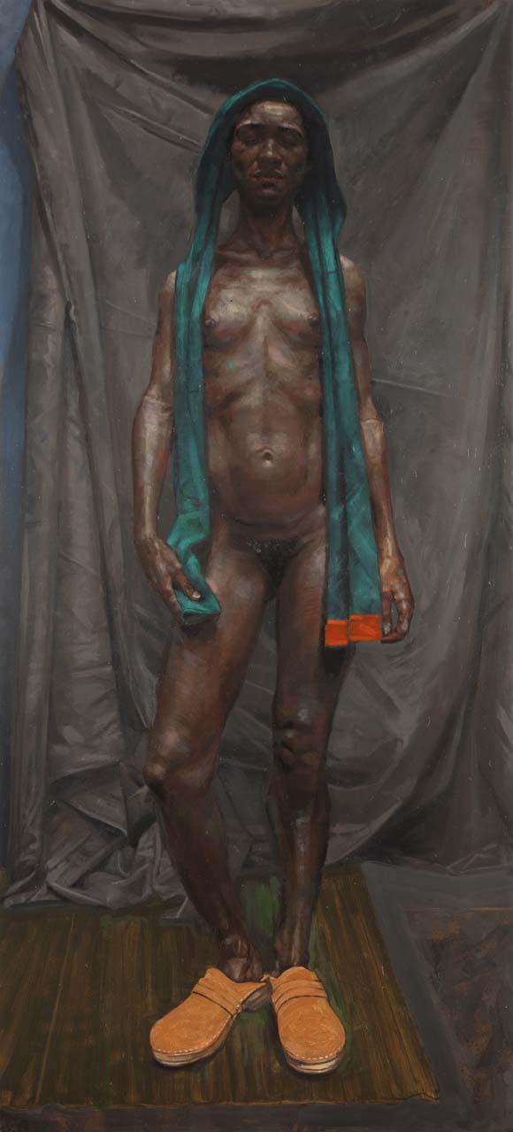 H Craig HANNA Woman with Gold clogs 2013 