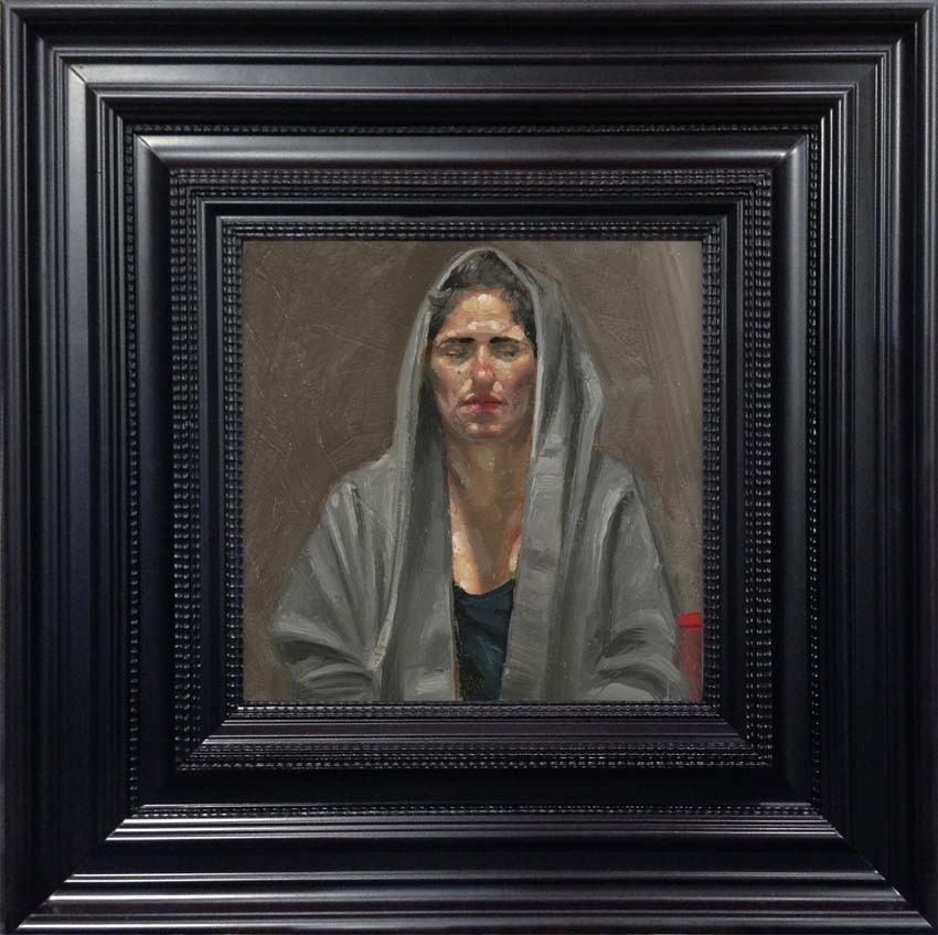 H Craig HANNA Femme à la Capuche Grise 2014 