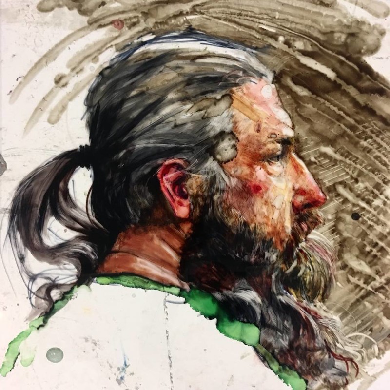 H Craig HANNA Man with long beard 2018 