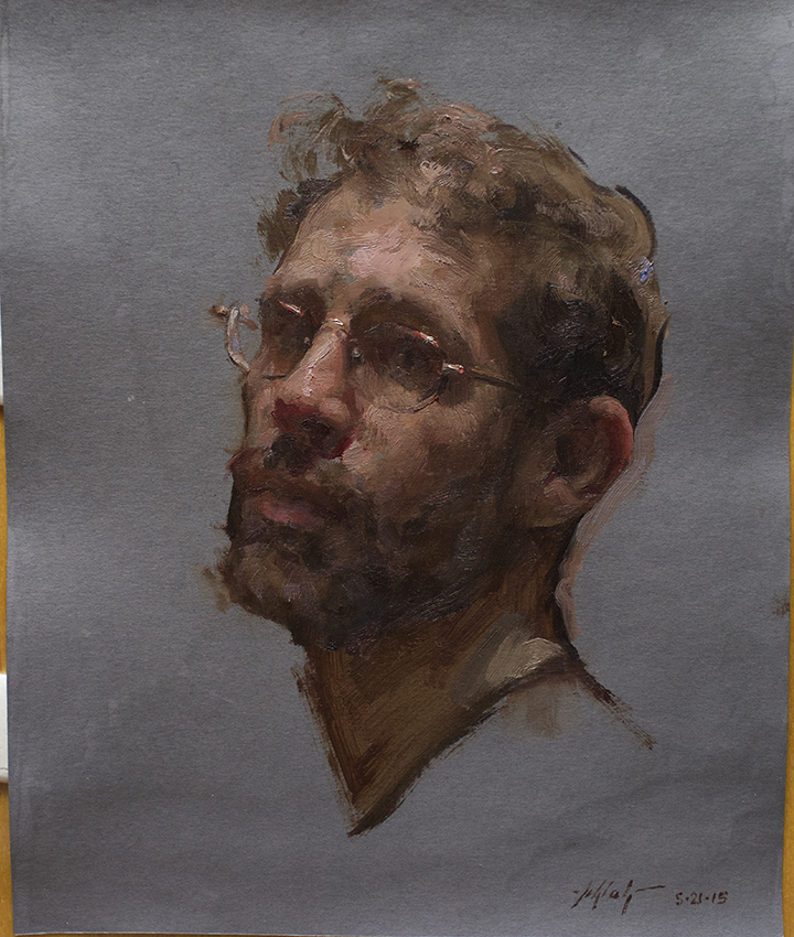 Travis Schlaht Selfportrait age 40 2015 