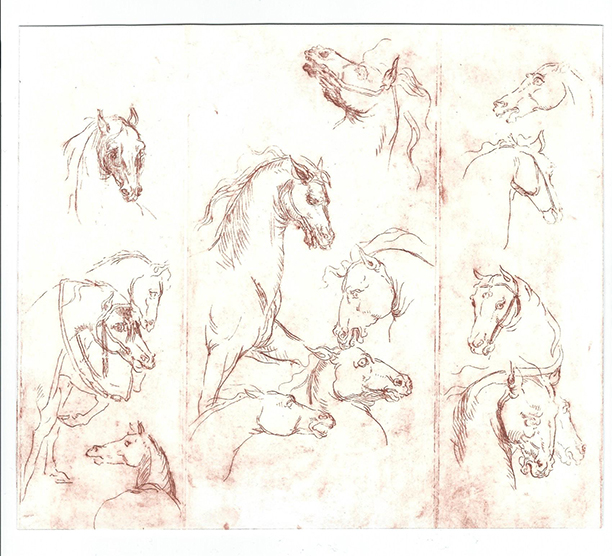 Dongni Hou Etude de Tête de Chevaux 2/4 2016 