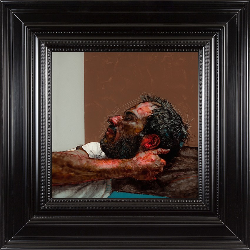 H Craig HANNA Man with Brown Pillow 2016 