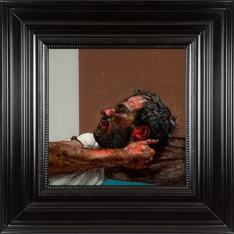 H Craig HANNA Man with Brown Pillow 2016 