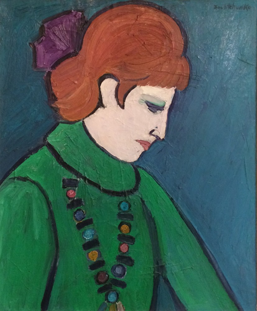 Oeuvres Anciennes Femme Au Pull Vert 1963 