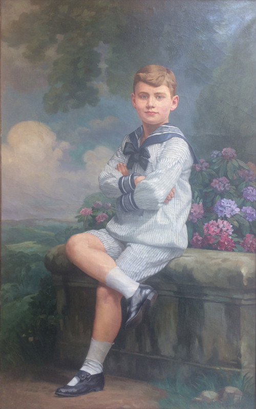 Old Paintings Garçonnet Aux Hortensias 1917 