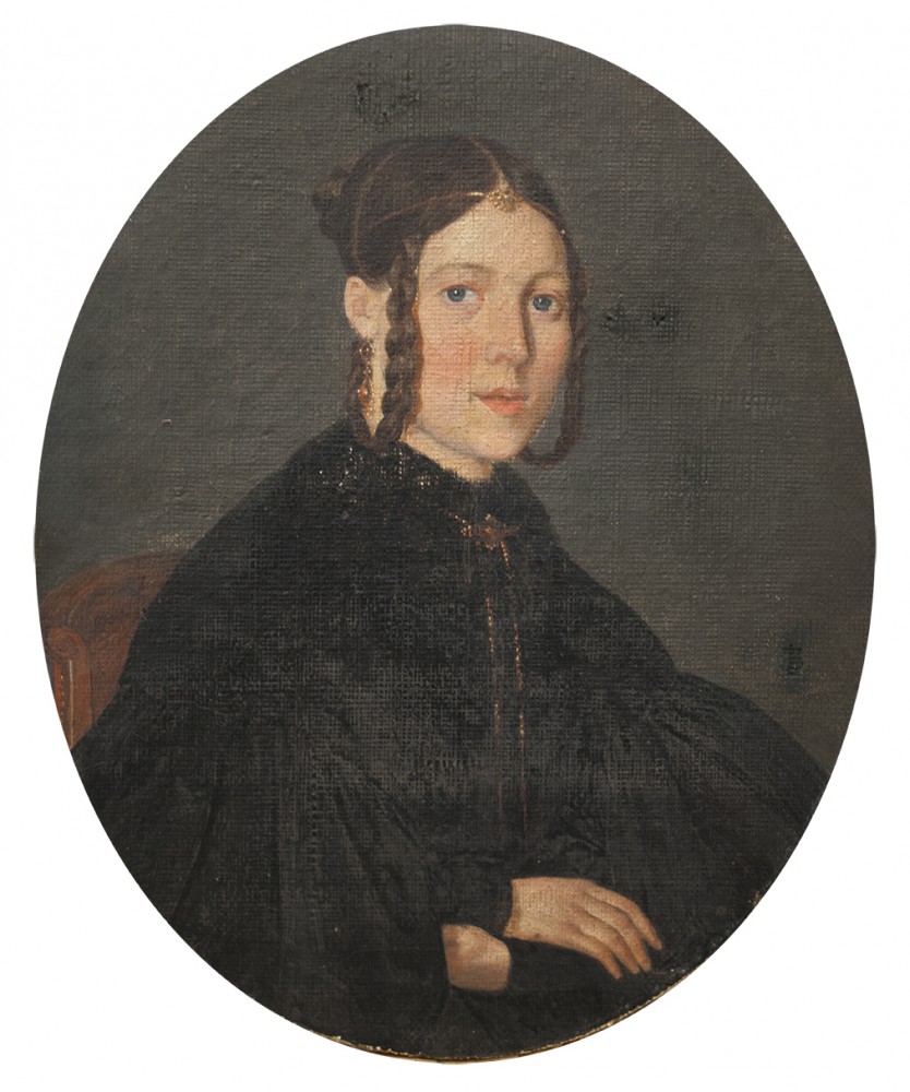 Oeuvres Anciennes Femme au Diadème 1835 