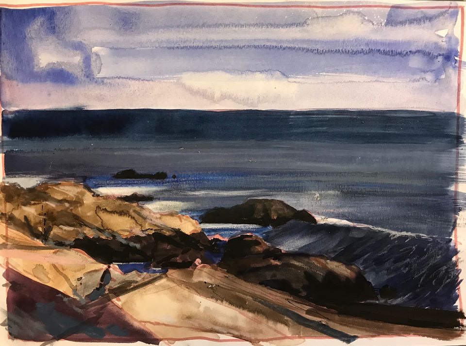 H Craig HANNA Rocks and Sea 2017 