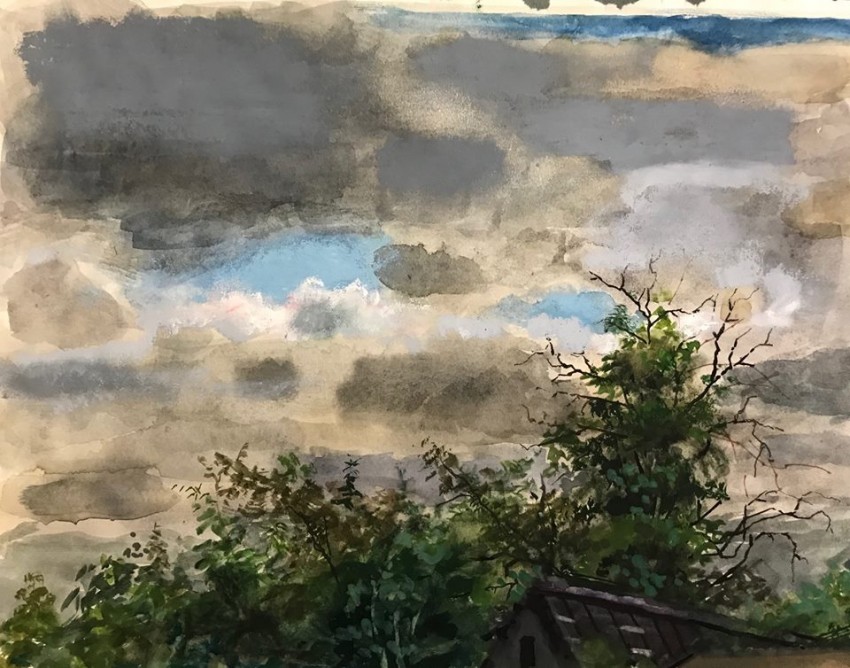 H Craig HANNA Roof, Trees and Shy 2017 