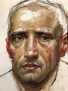 H Craig HANNA Man with green eyes 2018 