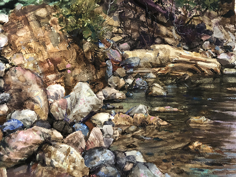 H Craig HANNA Rochers et galets, Corse 2018 