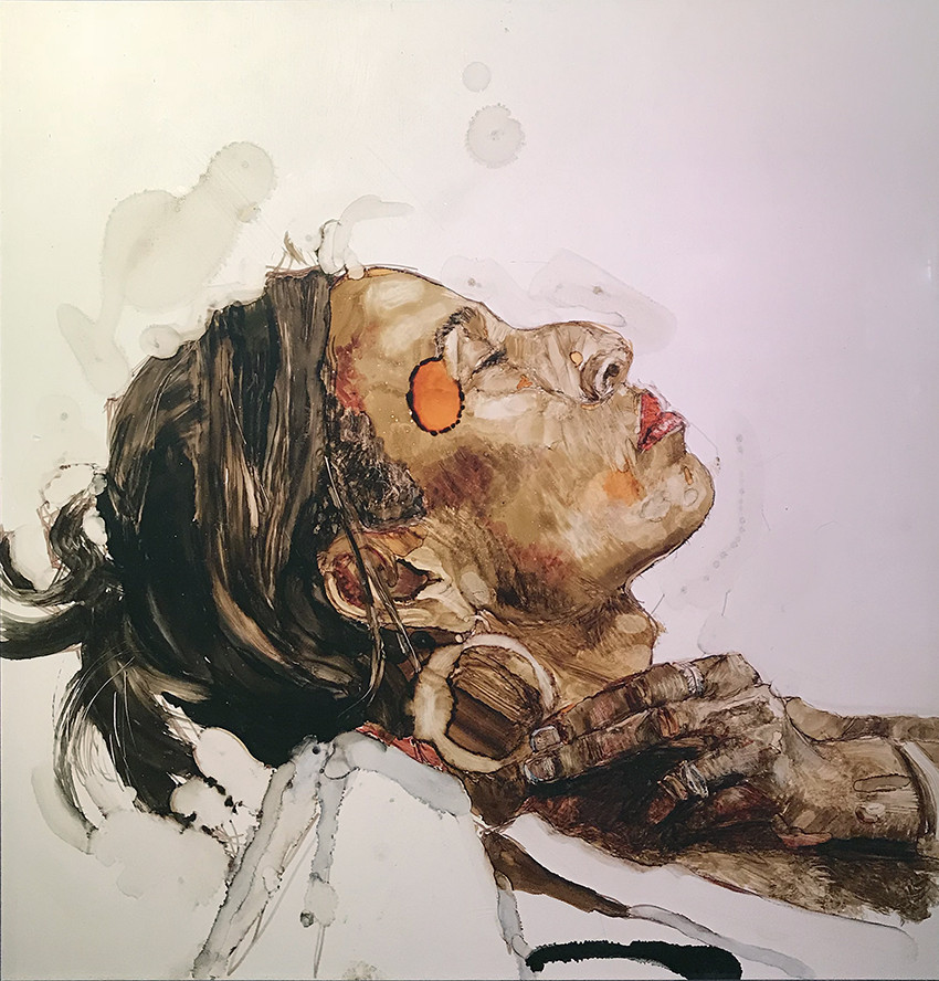 H Craig HANNA Girl with Hoop Earings 2018 