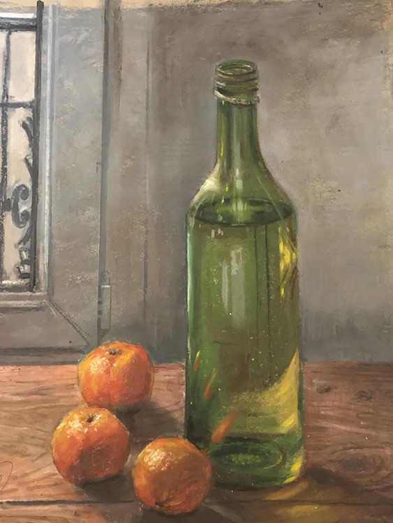 H Craig HANNA Tangerines and Bottle 2019 