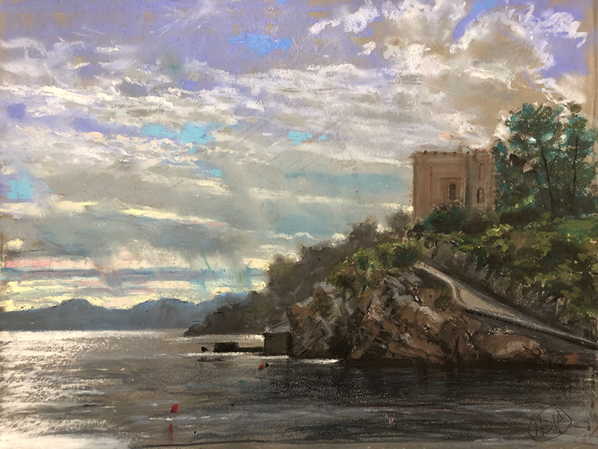 H Craig HANNA Maison sur la falaise 2019 