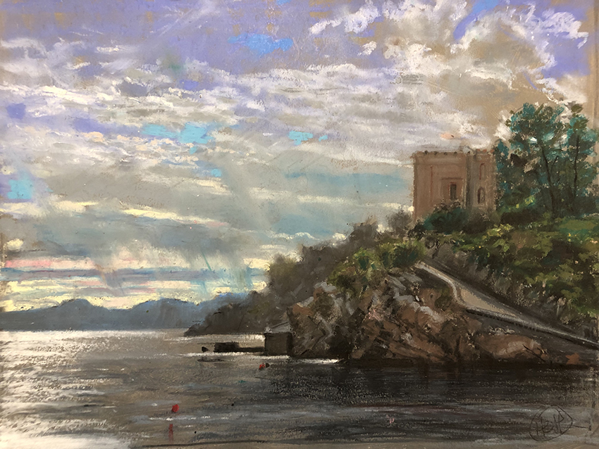 H Craig HANNA Maison sur la falaise 2019 