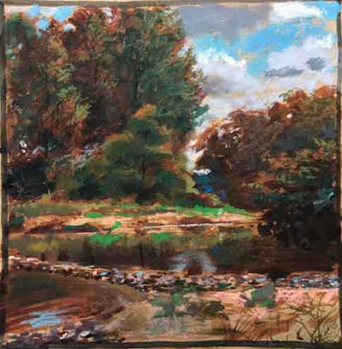 H Craig HANNA Bord de ruisseau en automne 2019 