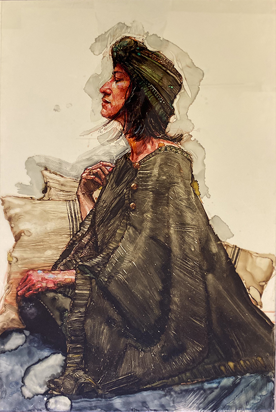 H Craig HANNA Georgina with a green cape 2020 