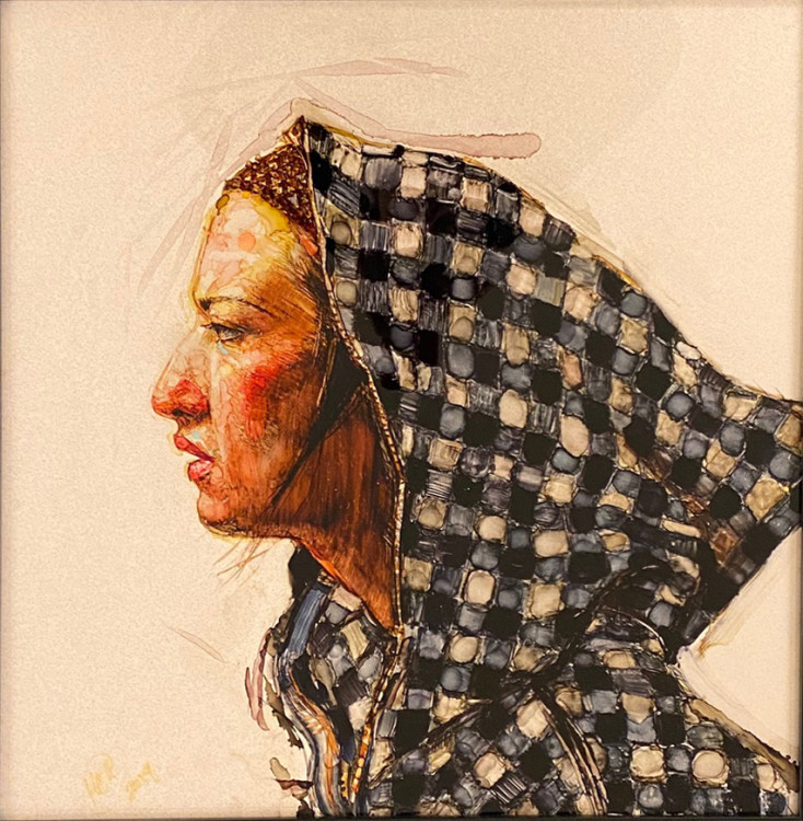 H Craig HANNA Georgina with a Checked Hood 2019 