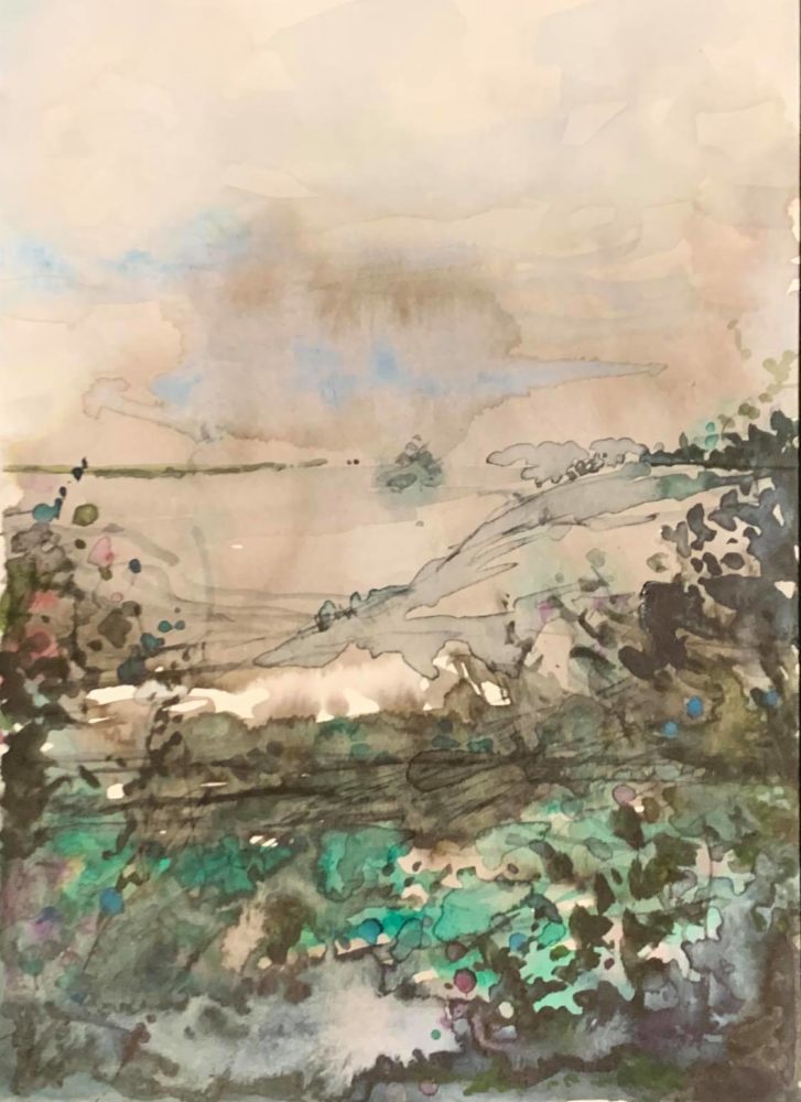 Alex Lutz Paysage Ocre 2020 