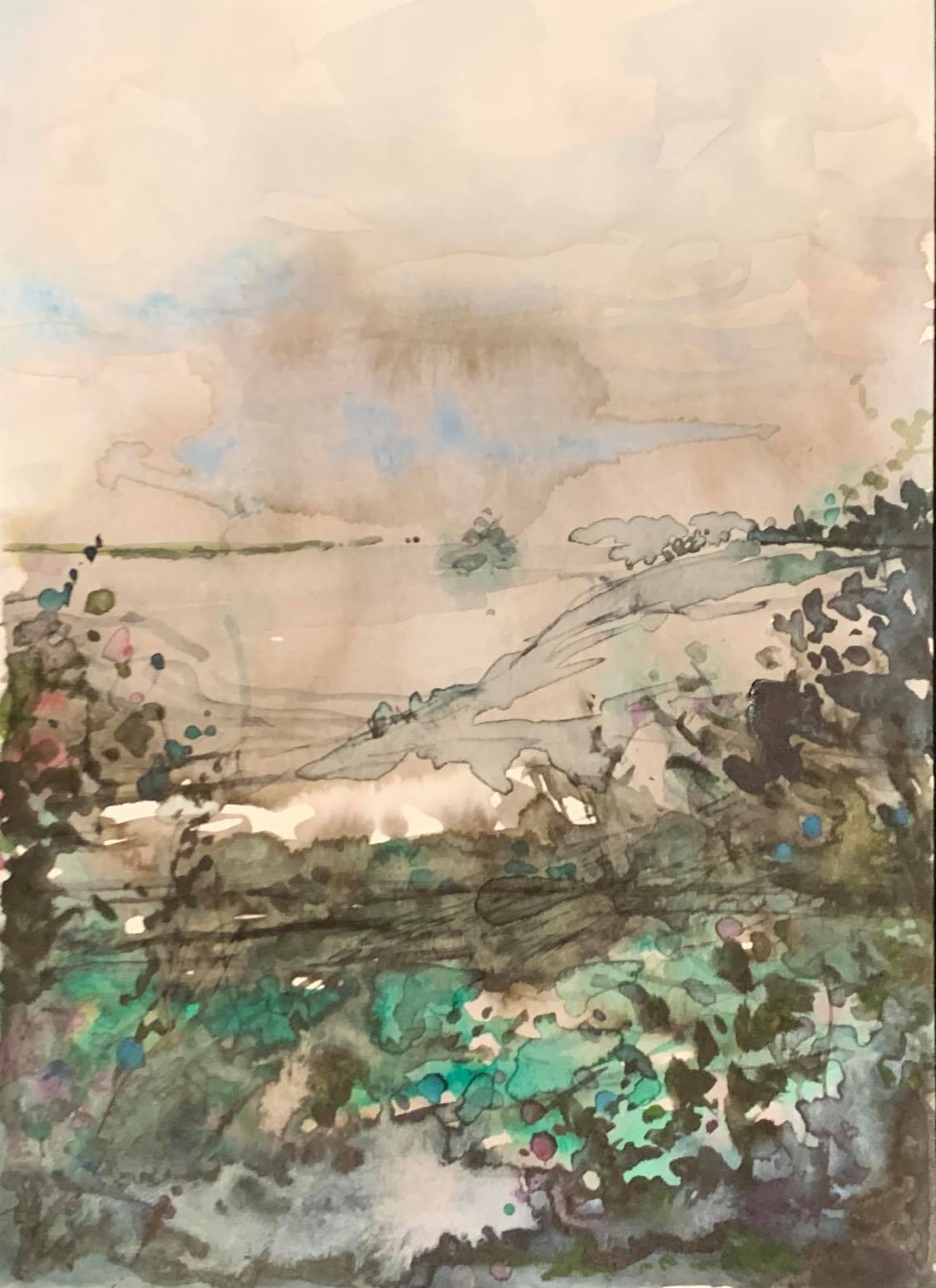 Alex Lutz Paysage Ocre 2020 