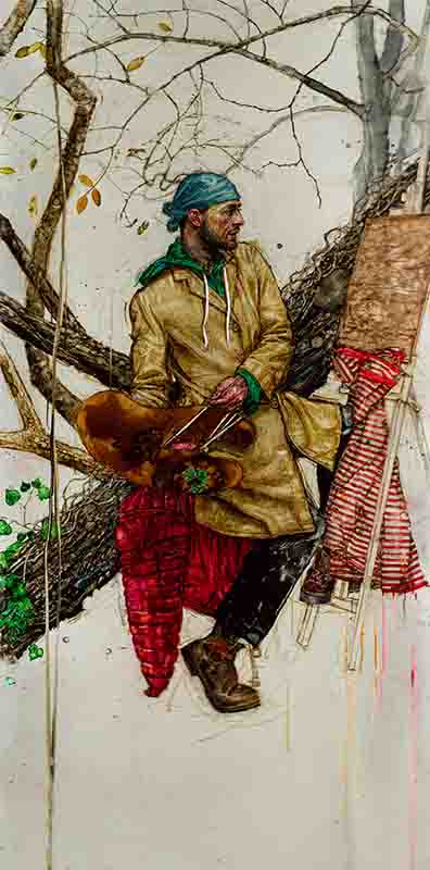 H Craig HANNA Selfportrait in the wood 2021 