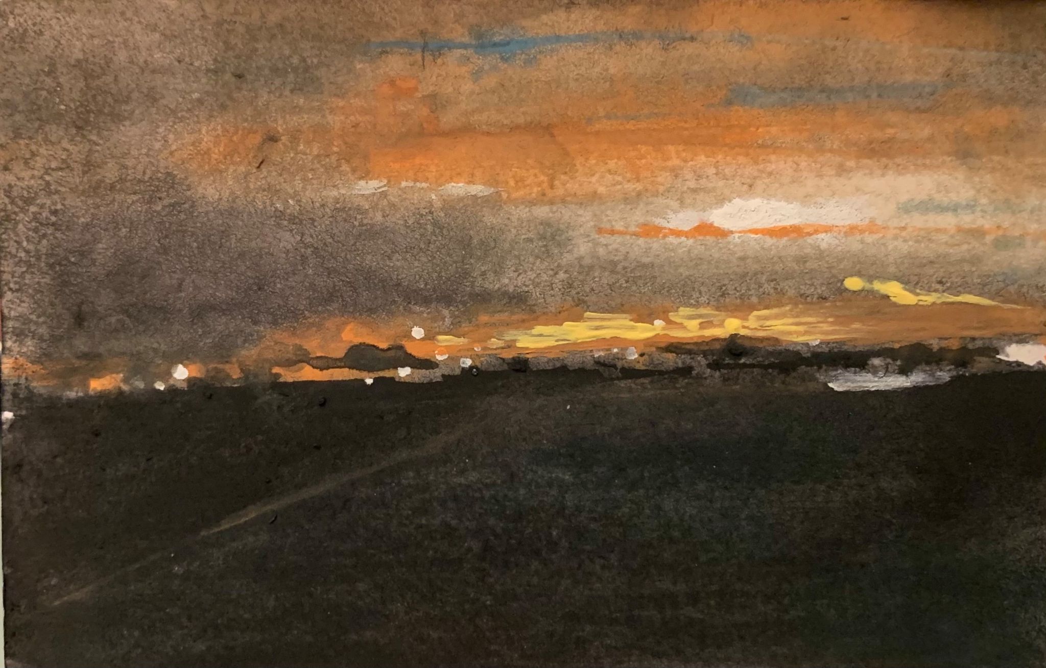 Alex Lutz Paysage orange 2021 