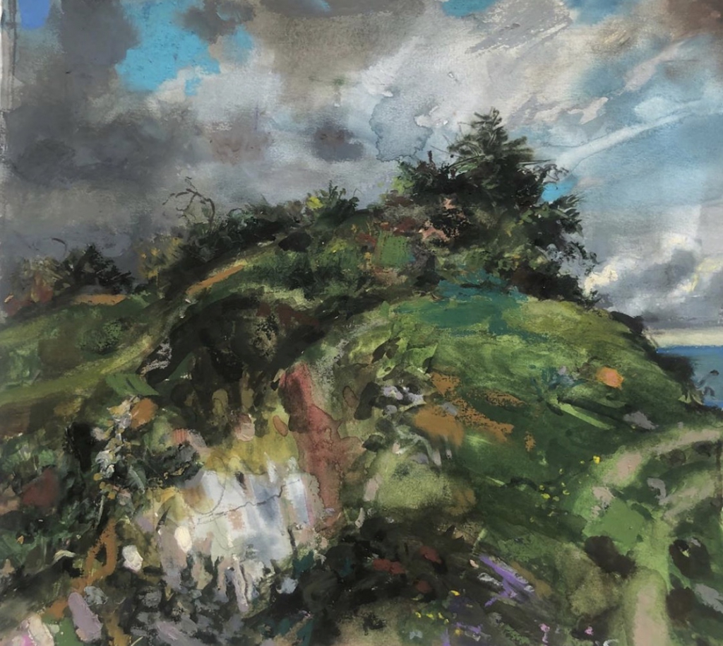 H Craig HANNA Sky bushes and sea 2025 