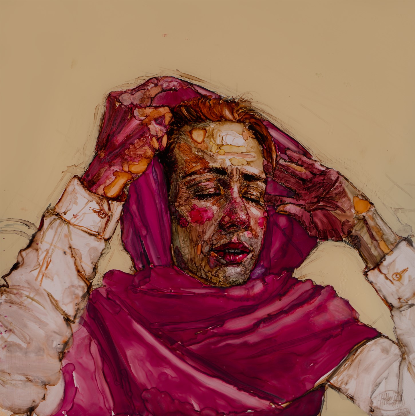 H Craig HANNA FOULARD ROSE 2025 