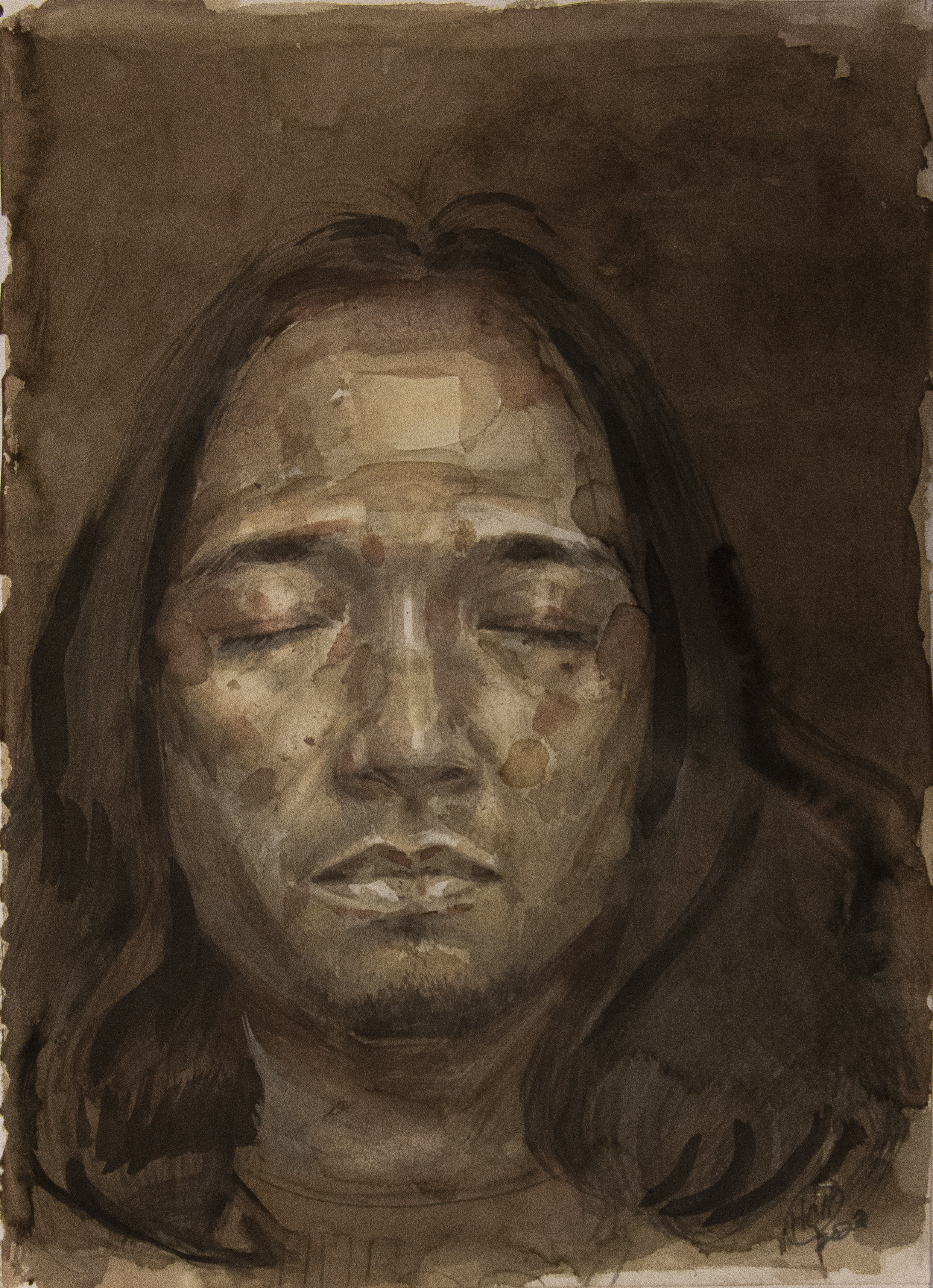 H Craig HANNA Homer aux yeux clos 2025 