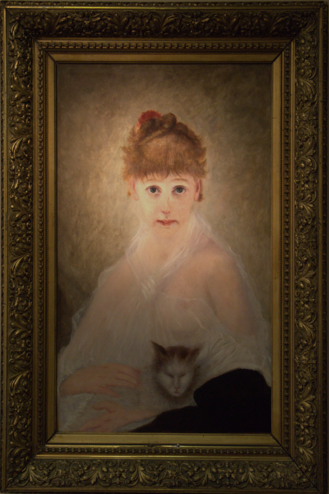Oeuvres Anciennes Charles CHAPELIN_Jeune fille au chat, 1880 2026 