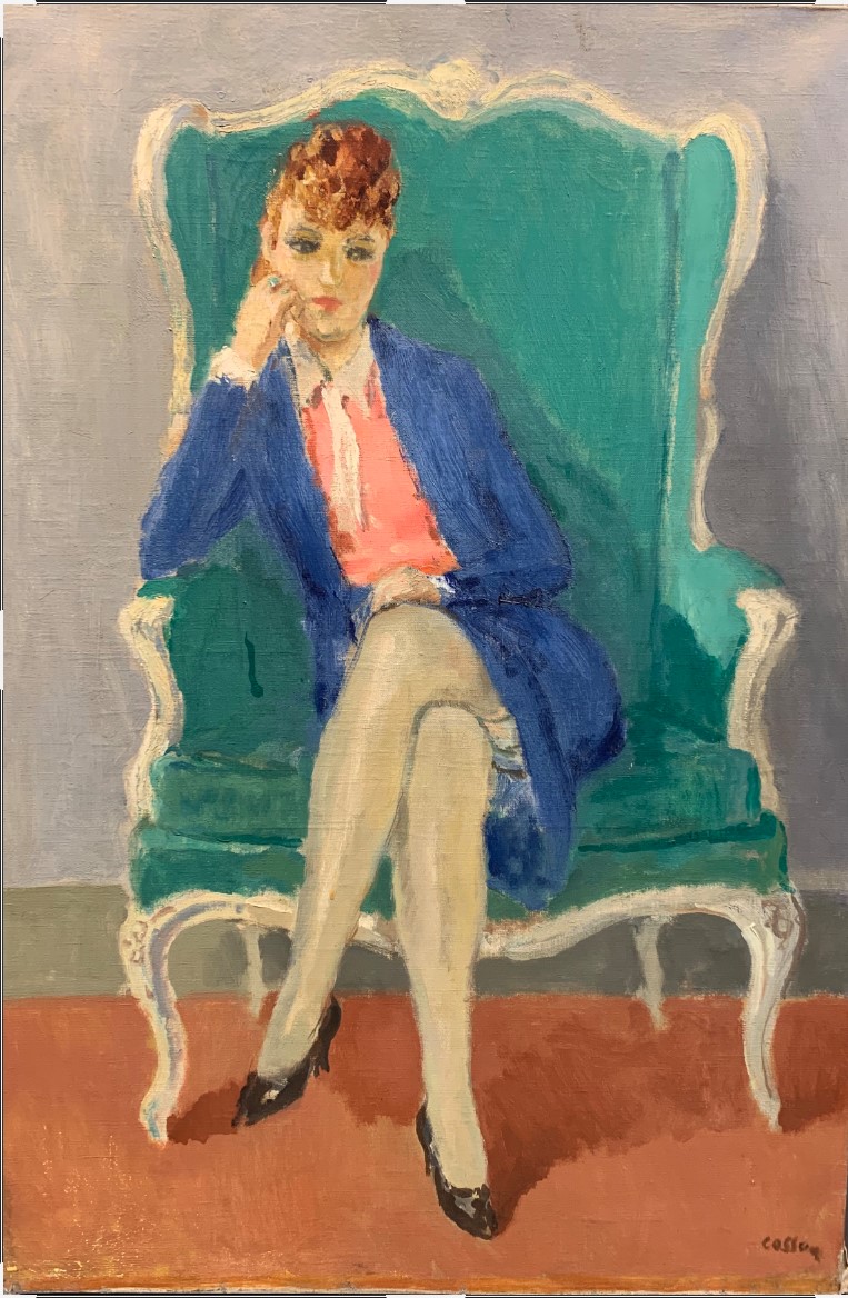 Oeuvres Anciennes Cosson_ Portrait de Dame dans une bergère, 1925 2026 