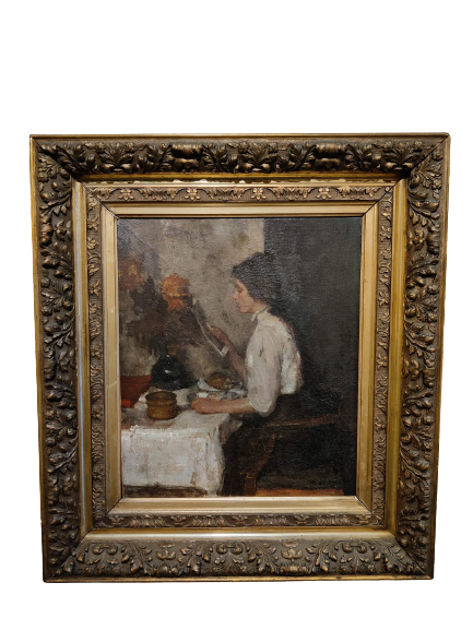 Oeuvres Anciennes Femme lisant à table, 1960 2026 